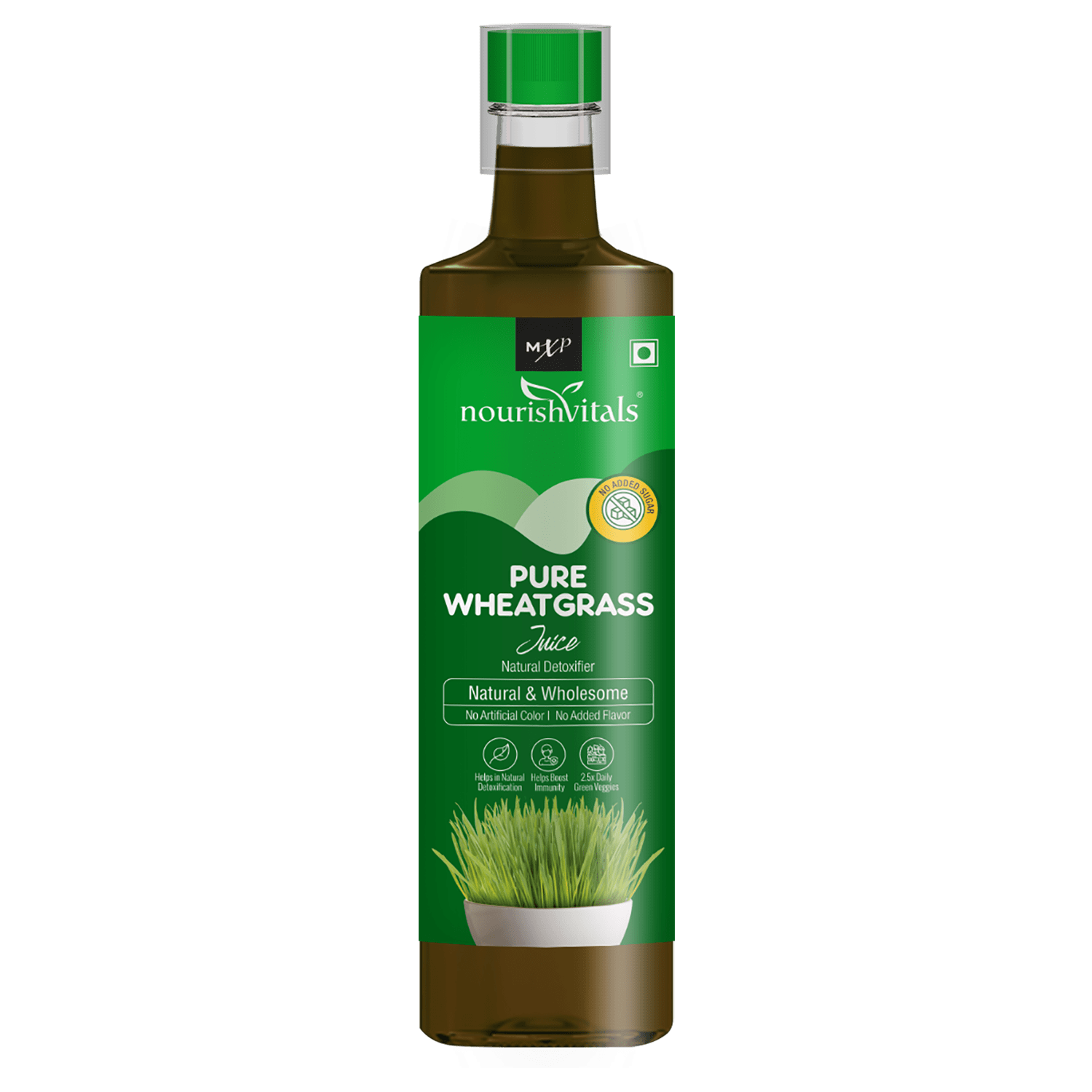 NourishVitals Pure Wheatgrass Juice, 500ml MuscleXP